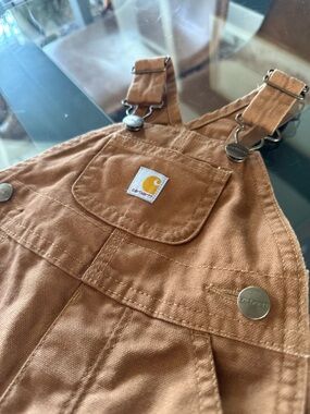 Carhartt Tan Duck Canvas Bib Overalls
